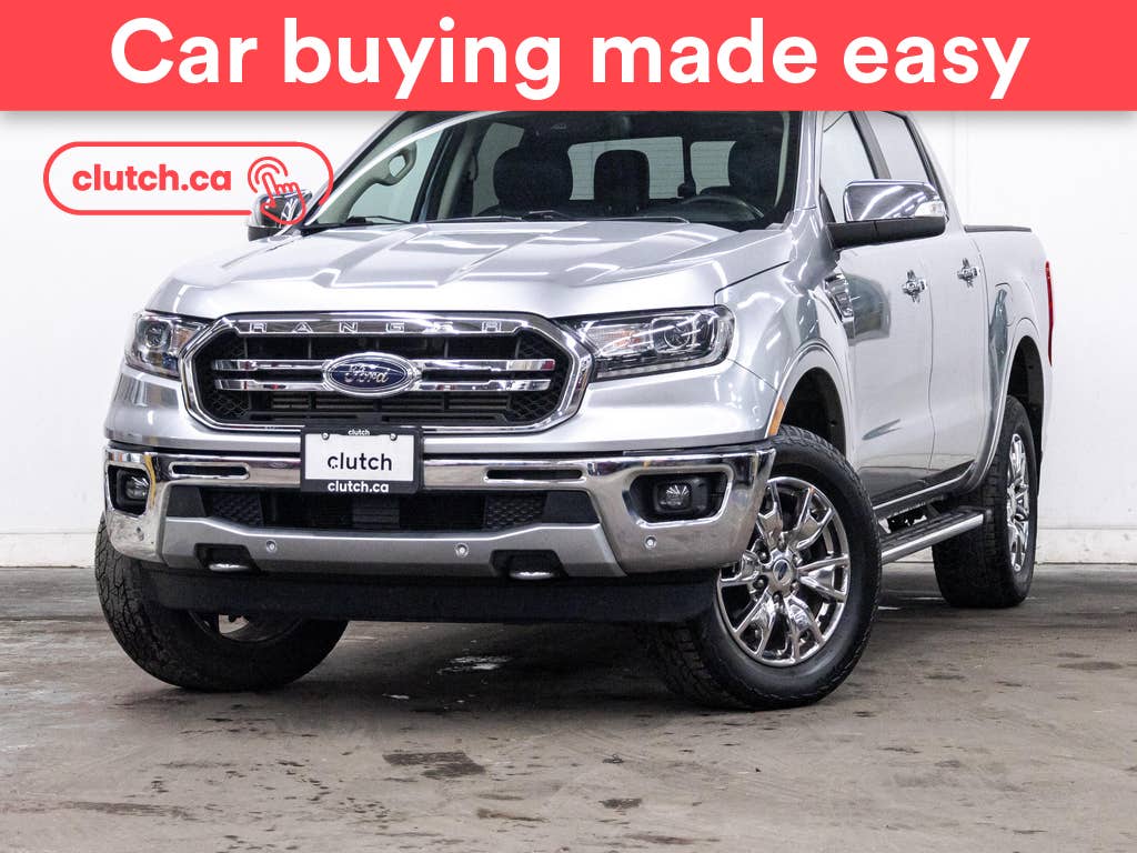 Silver 2020 Ford Ranger Lariat SuperCrew 4WD Pickup Truck Four-Wheel Drive Automatic