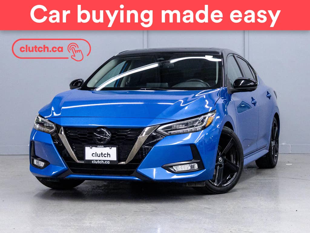 Blue 2021 Nissan Sentra Sedan Front-Wheel Drive Automatic