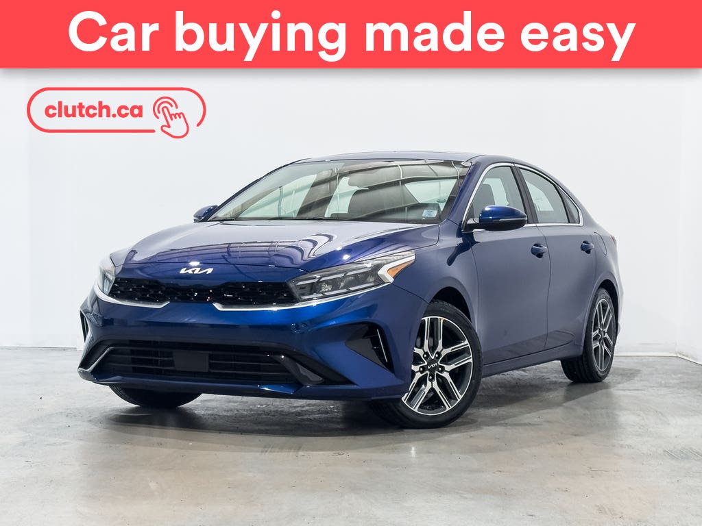 Blue 2023 Kia Forte EX Premium FWD Sedan Automatic
