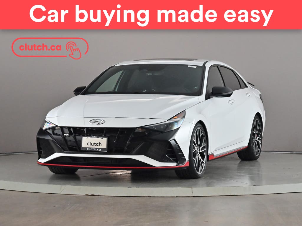 White 2023 Hyundai Elantra N Sedan Front-Wheel Drive Automatic
