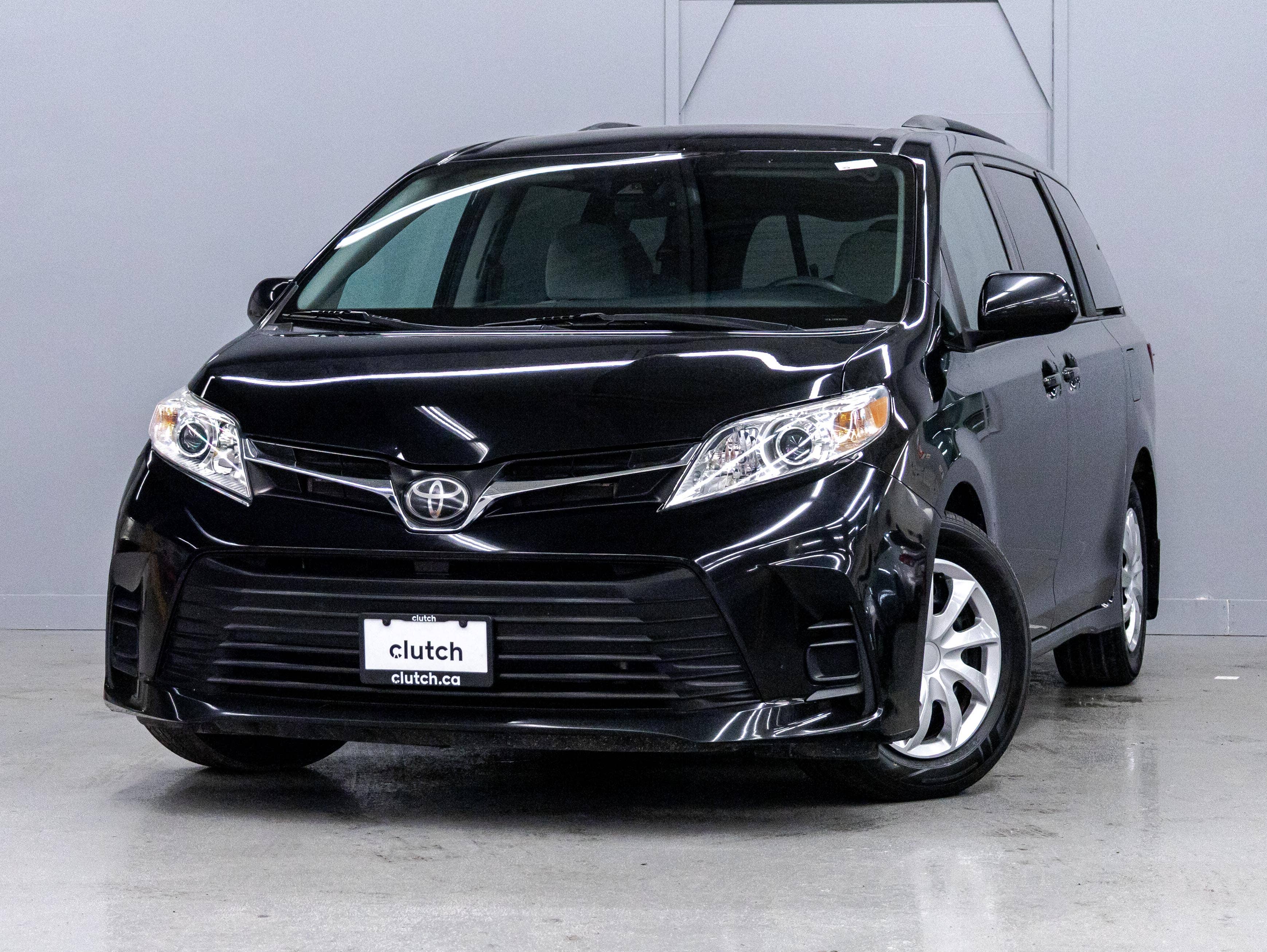 Black 2020 Toyota Sienna Minivan Front-Wheel Drive Automatic