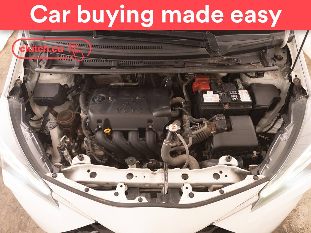 White 2018 Toyota Yaris Hatchback Front-Wheel Drive Automatic