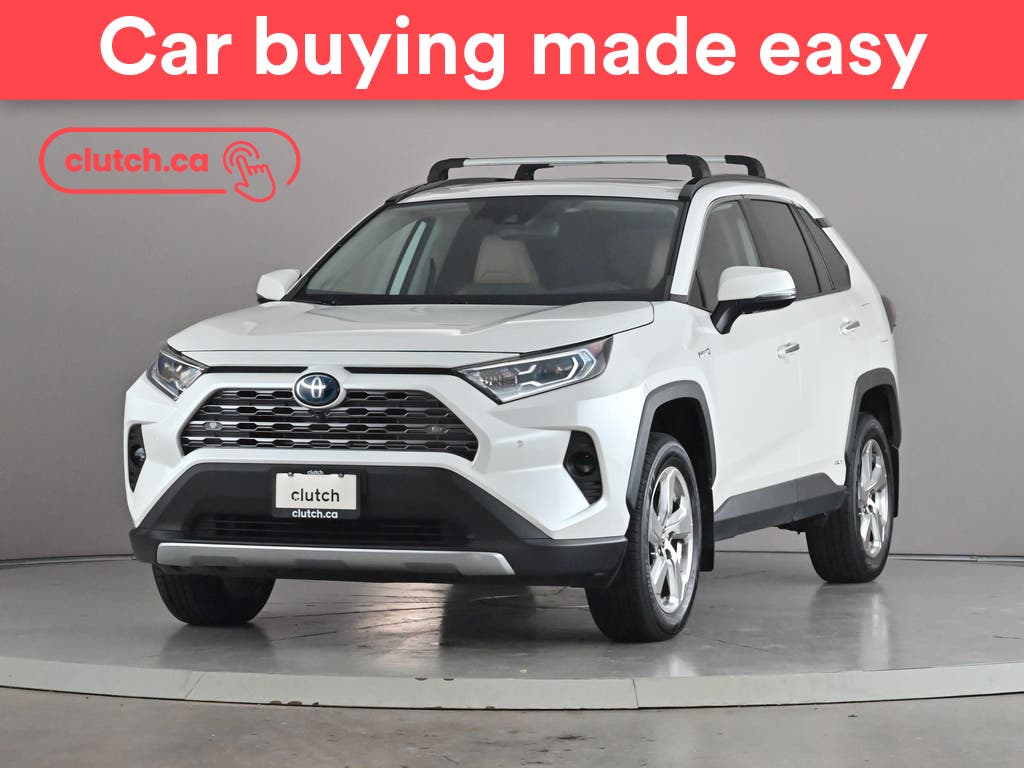 White 2020 Toyota RAV4 Hybrid SUV / Crossover All-Wheel Drive Automatic