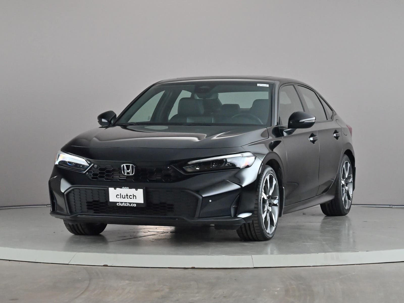 Black 2025 Honda Civic Hybrid Sedan Front-Wheel Drive Automatic
