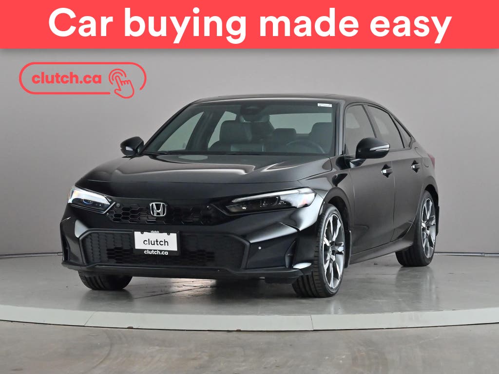 Black 2025 Honda Civic Hybrid Sedan Front-Wheel Drive Automatic