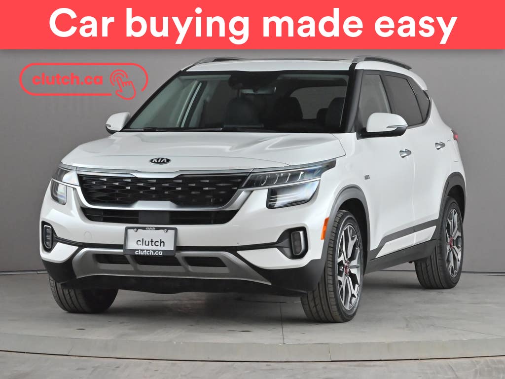 White 2021 Kia Seltos SUV / Crossover All-Wheel Drive Automatic
