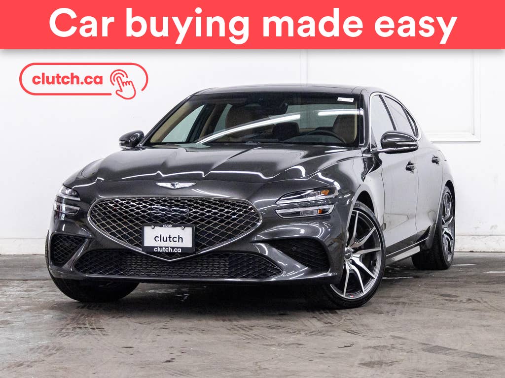Gray 2023 Genesis G70 3.3T Advanced AWD Sedan Automatic