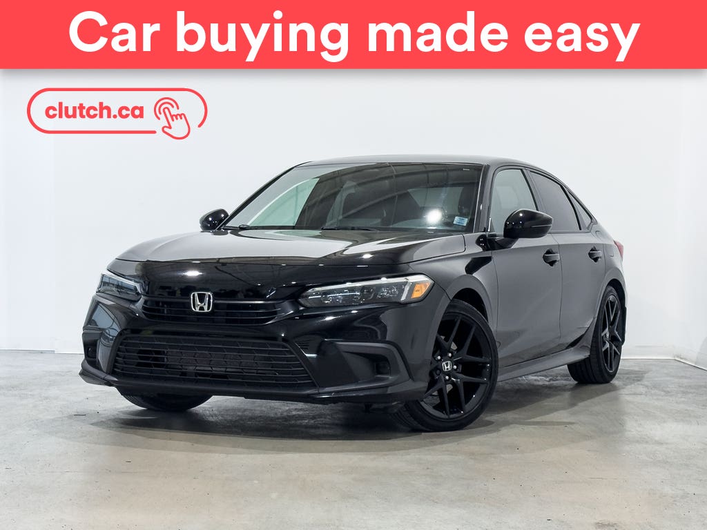 Black 2024 Honda Civic Sport FWD Sedan Front-Wheel Drive Automatic