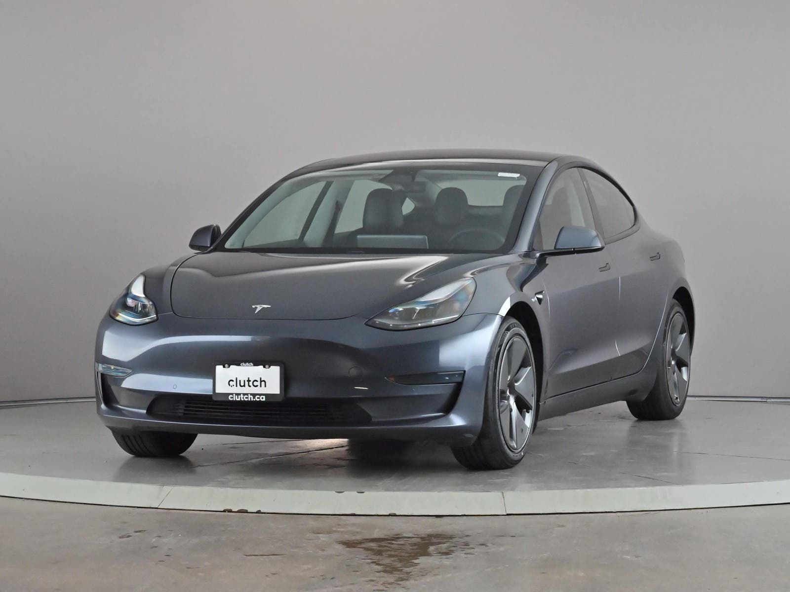 Gray 2021 Tesla Model 3 Sedan Rear-Wheel Drive Automatic
