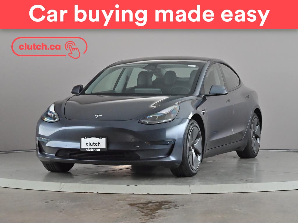 Gray 2021 Tesla Model 3 Sedan Rear-Wheel Drive Automatic