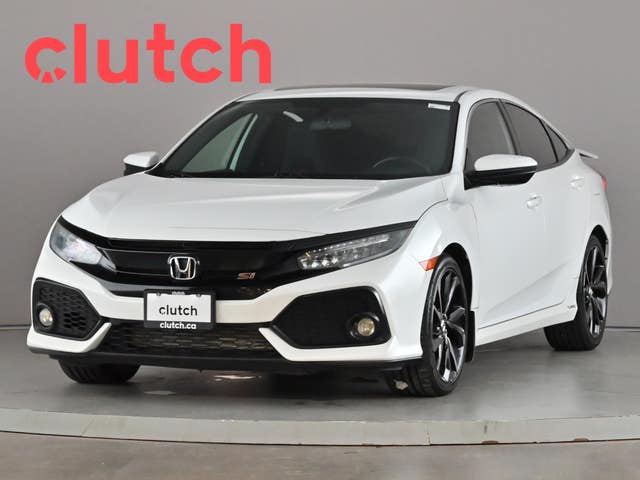 White 2018 Honda Civic Sedan Front-Wheel Drive Manual