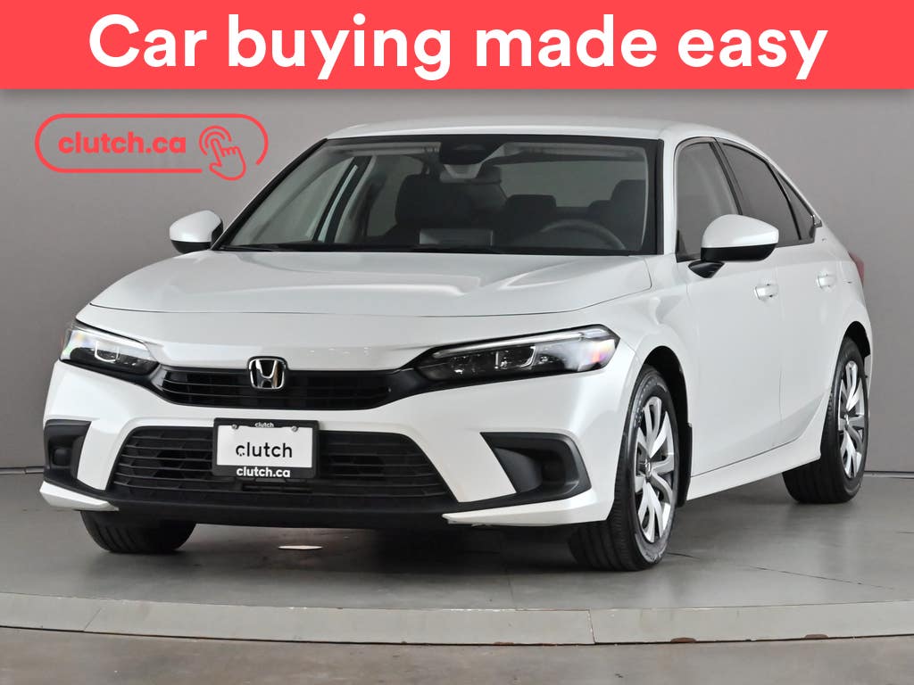 White 2023 Honda Civic Sedan Front-Wheel Drive Automatic