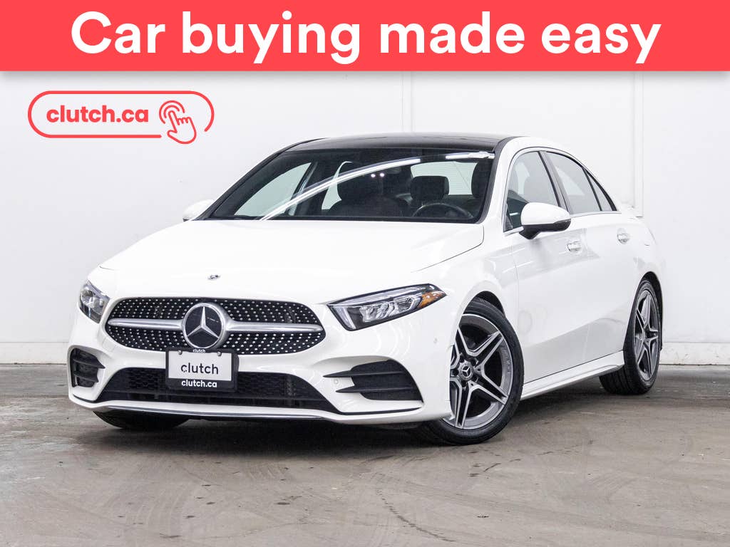 White 2021 Mercedes-Benz A-Class Sedan All-Wheel Drive Automatic
