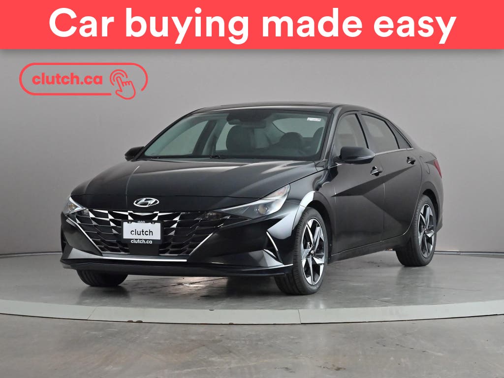Black 2023 Hyundai Elantra Hybrid Sedan Automatic