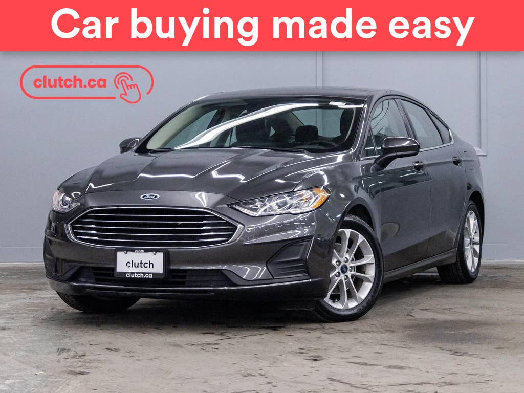 Gray 2020 Ford Fusion Hybrid Sedan Front-Wheel Drive Automatic