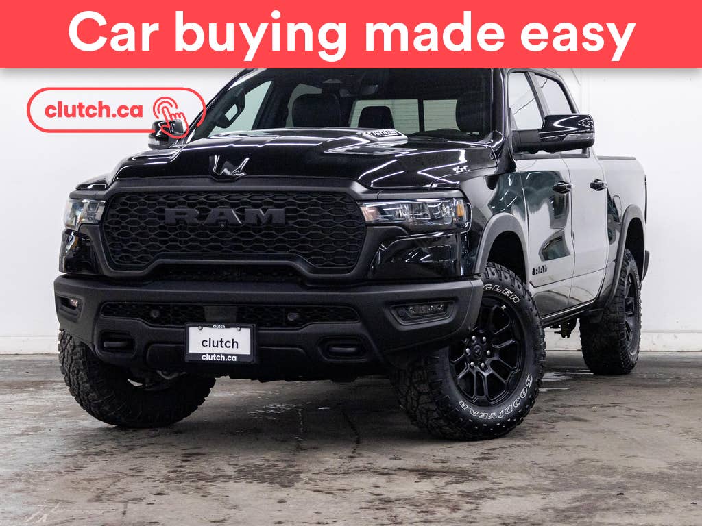 Black 2025 RAM 1500 Rebel Crew Cab 4WD Pickup Truck Four-Wheel Drive Automatic