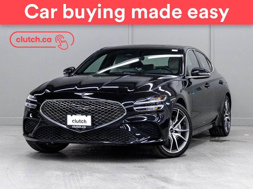 Black 2024 Genesis G70 Sedan Rear-Wheel Drive Automatic