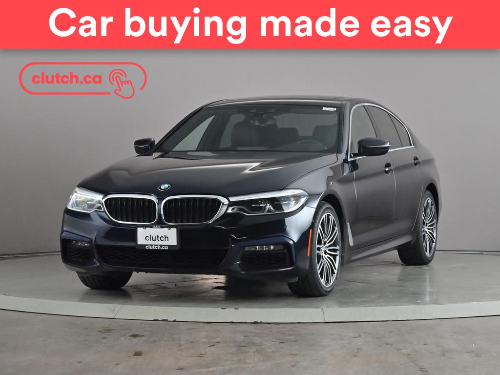 Black 2019 BMW 5 Series Sedan All-Wheel Drive Automatic