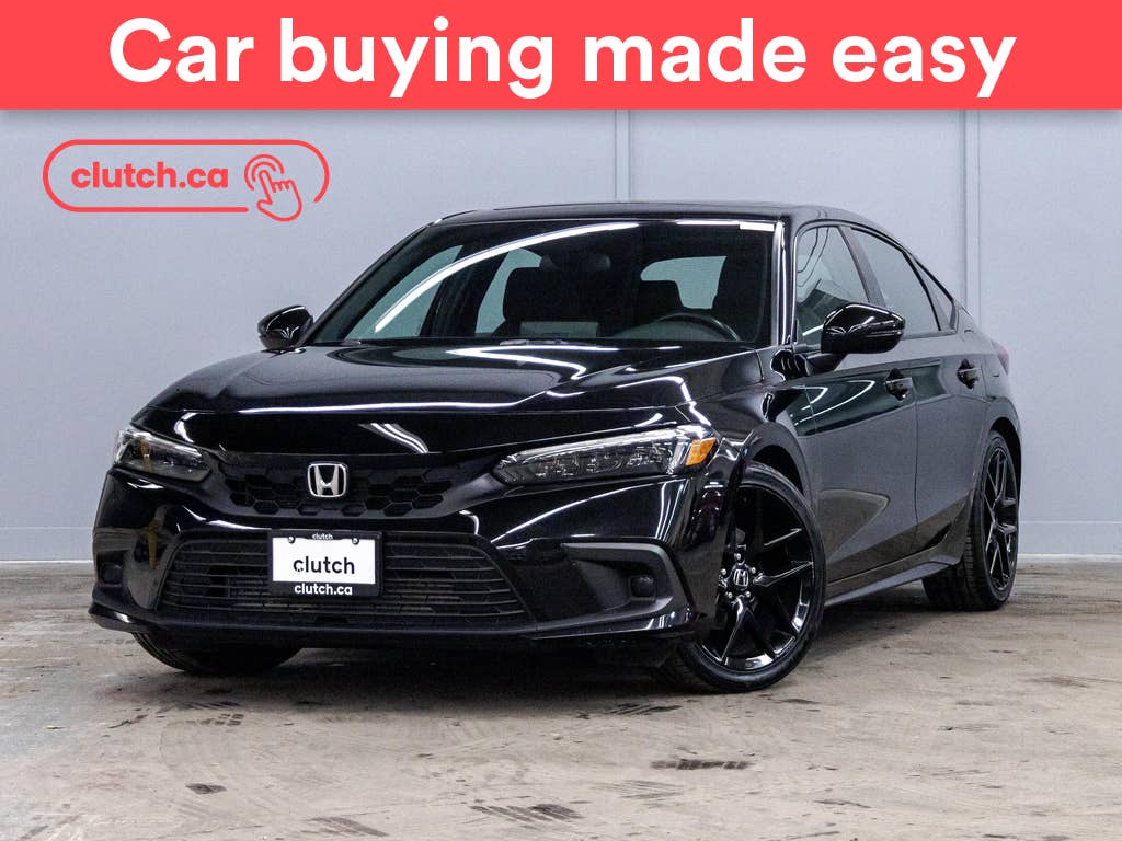 Black 2024 Honda Civic Hatchback Hatchback Front-Wheel Drive Automatic