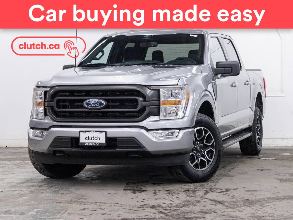 Silver 2022 Ford F-150 XLT SuperCrew 4WD Pickup Truck Four-Wheel Drive Automatic