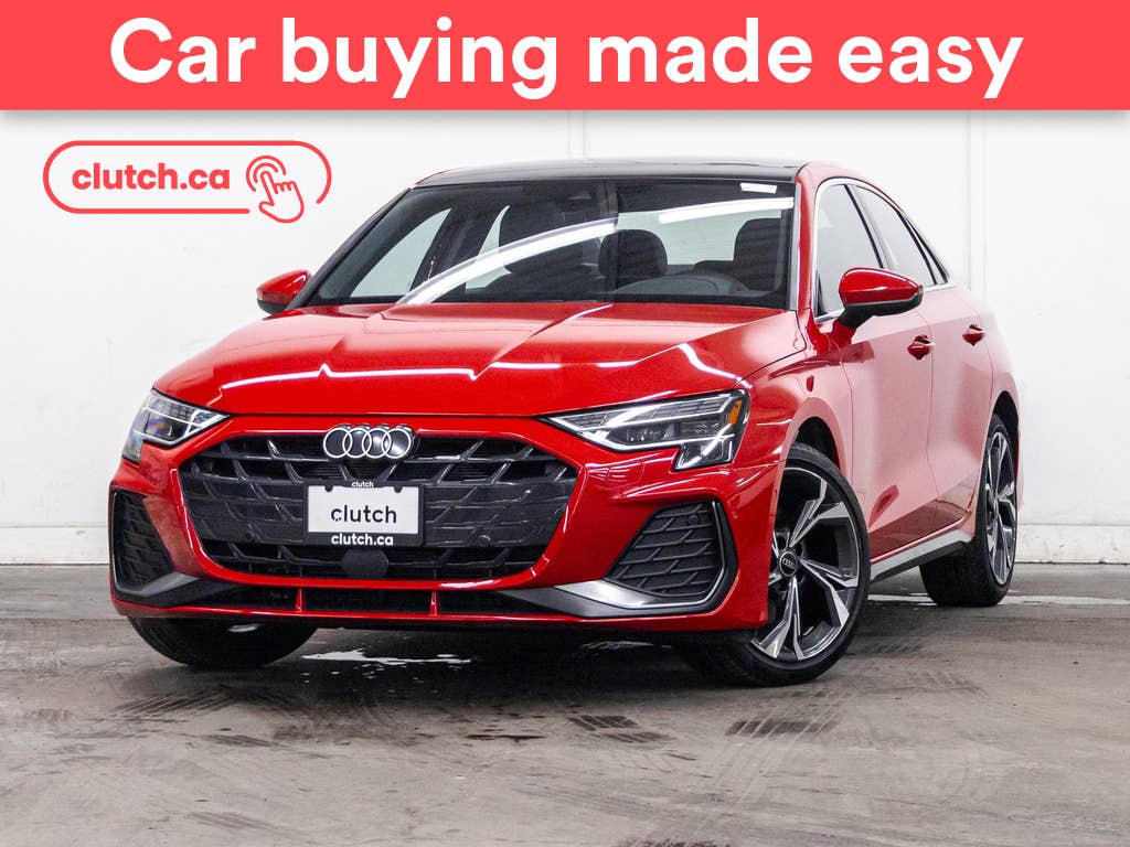 Red 2025 Audi A3 Sedan Automatic