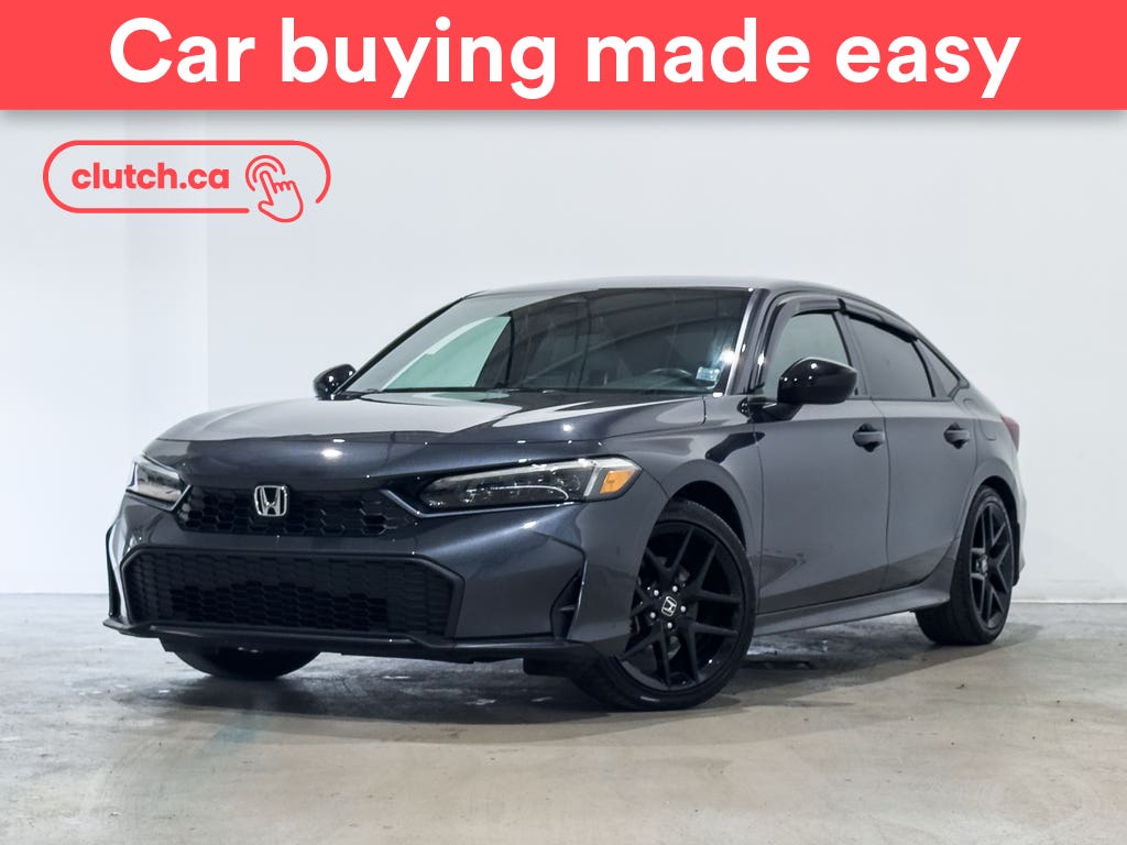 Gray 2025 Honda Civic Hybrid Sedan Front-Wheel Drive Automatic