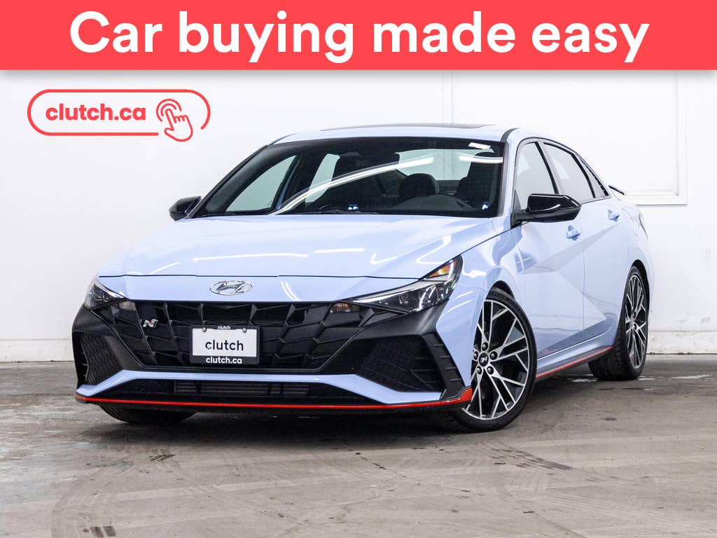 Blue 2022 Hyundai Elantra N Sedan Front-Wheel Drive Automatic