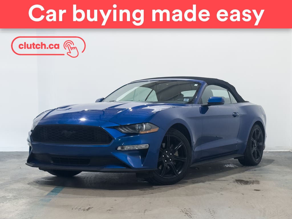 Blue 2018 Ford Mustang Convertible Rear-Wheel Drive Automatic