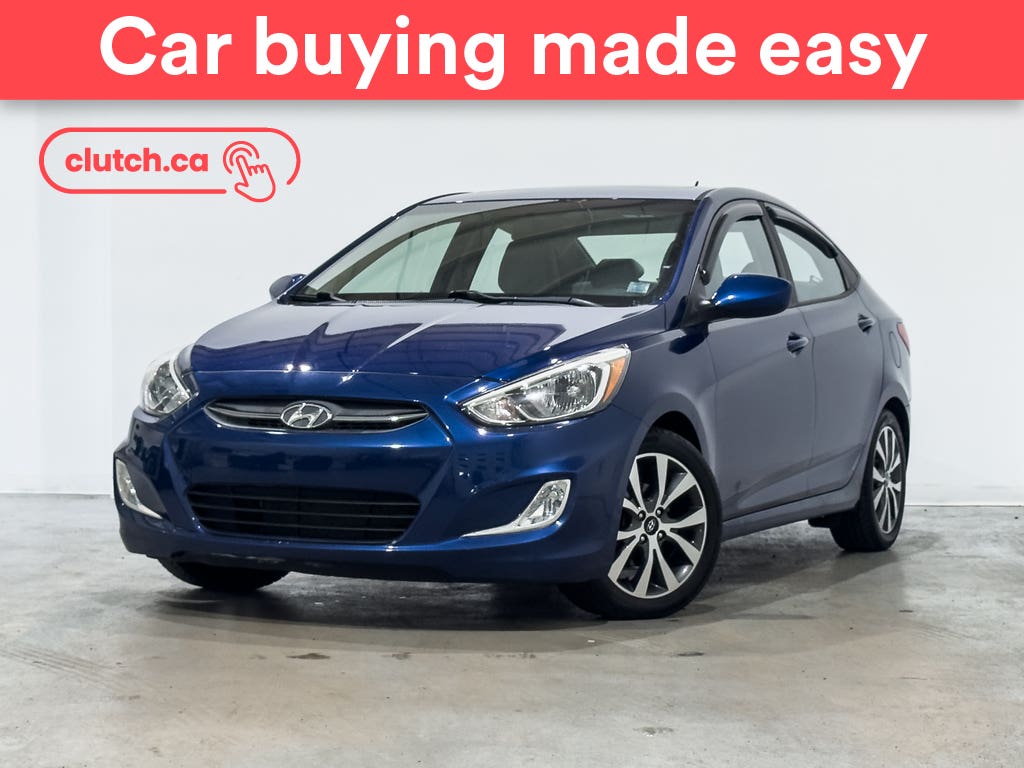 Blue 2017 Hyundai Accent Sedan Front-Wheel Drive Automatic