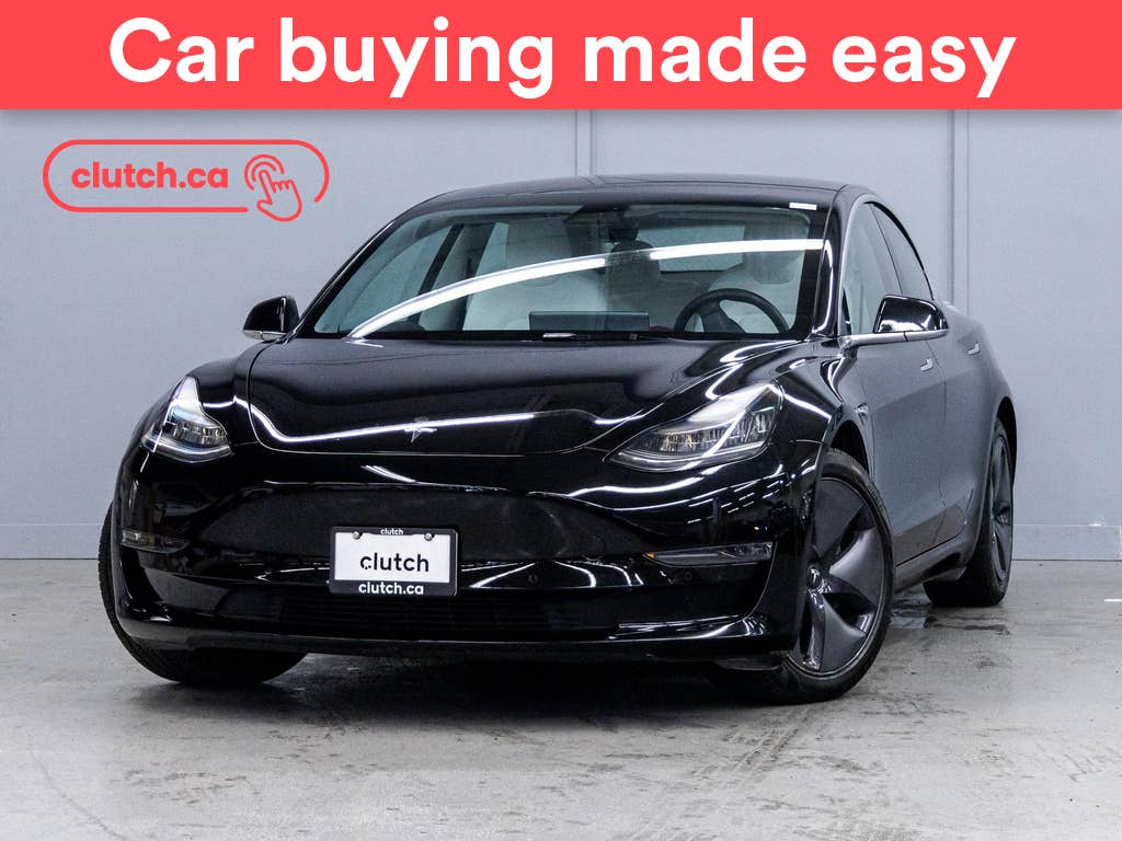 Black 2019 Tesla Model 3 Sedan All-Wheel Drive Automatic