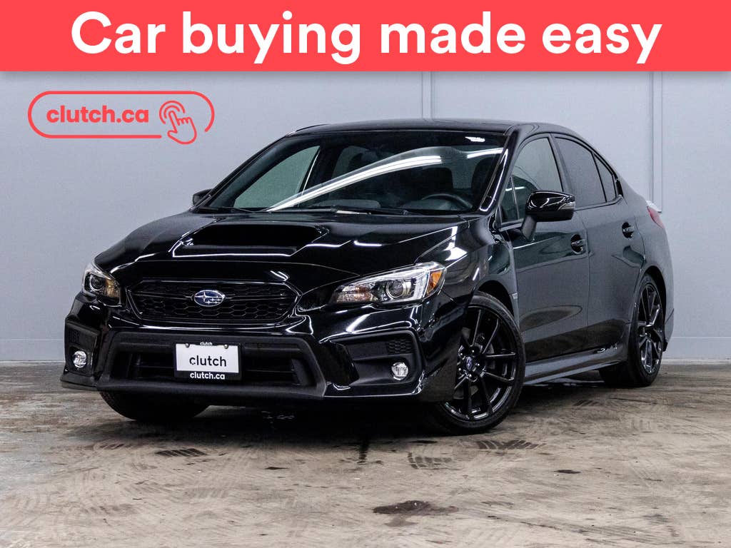Black 2020 Subaru WRX Sedan Manual