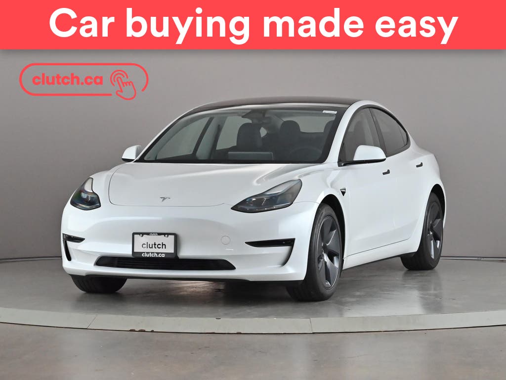 White 2023 Tesla Model 3 Sedan Rear-Wheel Drive Automatic
