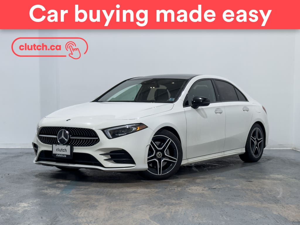 White 2020 Mercedes-Benz A-Class Sedan All-Wheel Drive Automatic