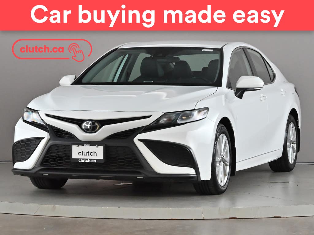 White 2021 Toyota Camry Sedan Front-Wheel Drive Automatic