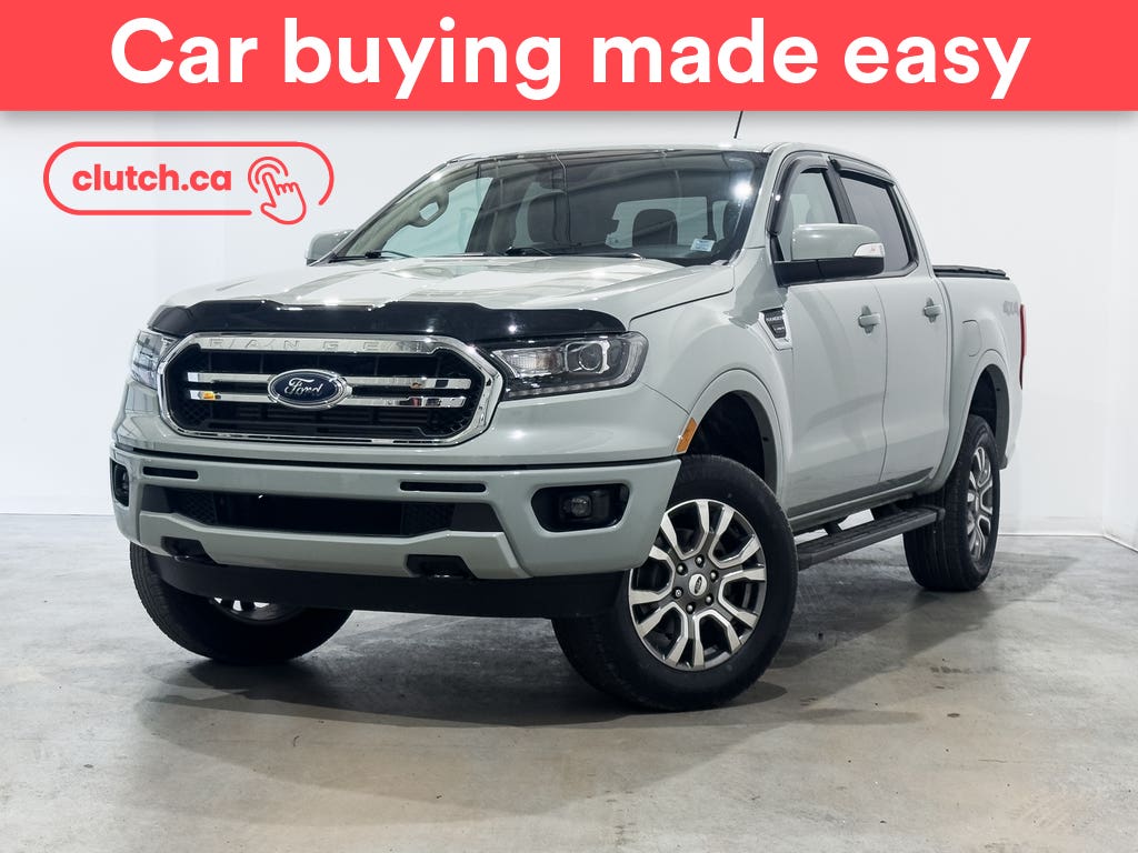 Gray 2021 Ford Ranger Lariat SuperCrew 4WD Pickup Truck Four-Wheel Drive Automatic