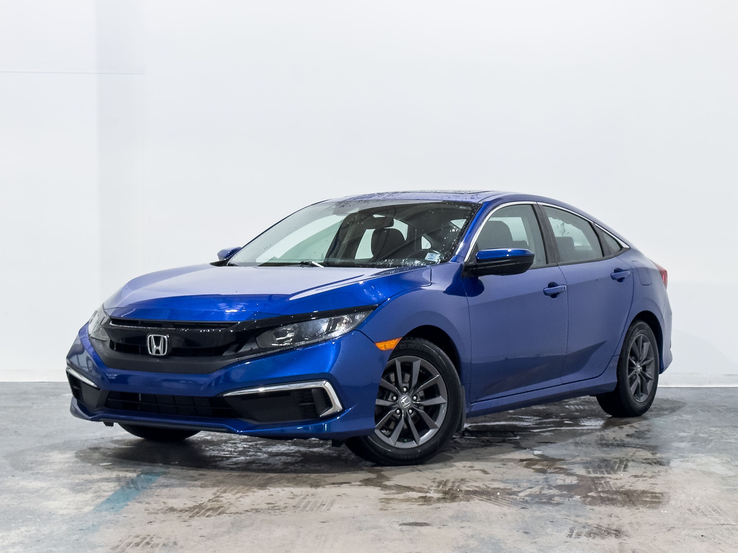 Blue 2021 Honda Civic Sedan Front-Wheel Drive Automatic
