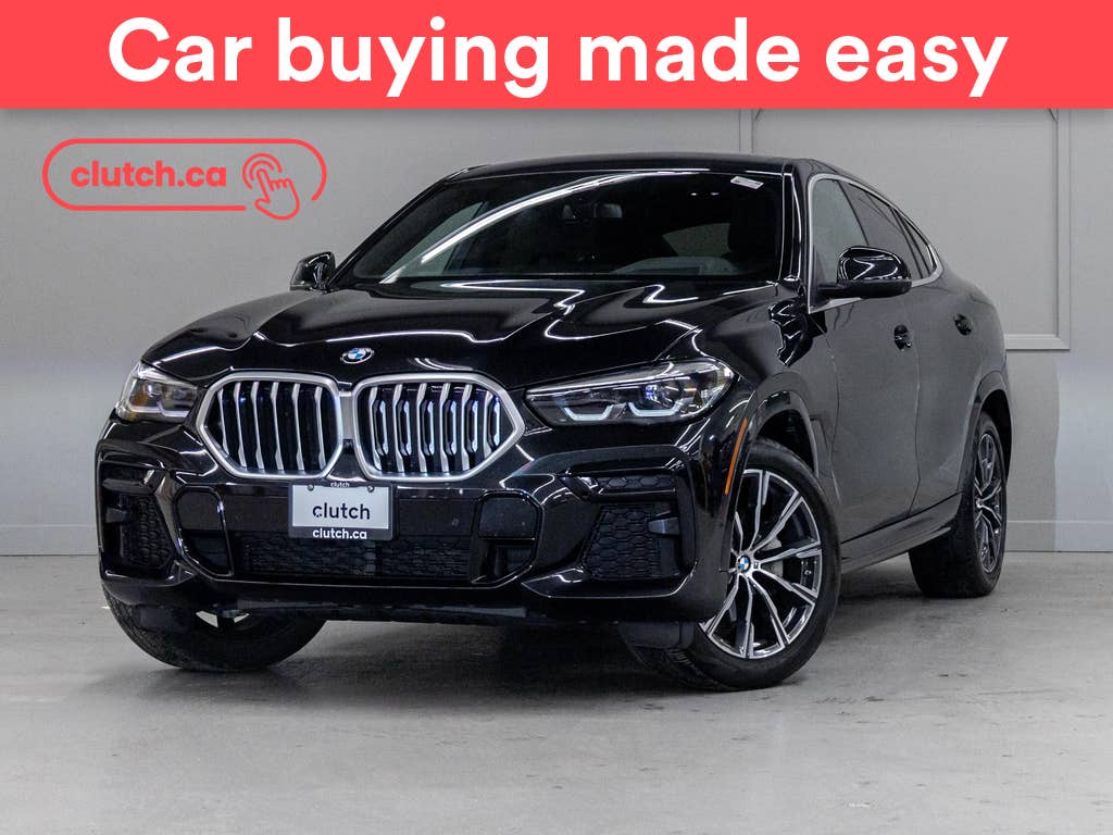 Black 2022 BMW X6 SUV / Crossover All-Wheel Drive Automatic