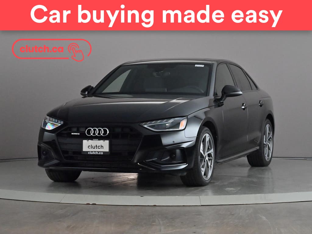 Black 2023 Audi A4 Sedan Automatic