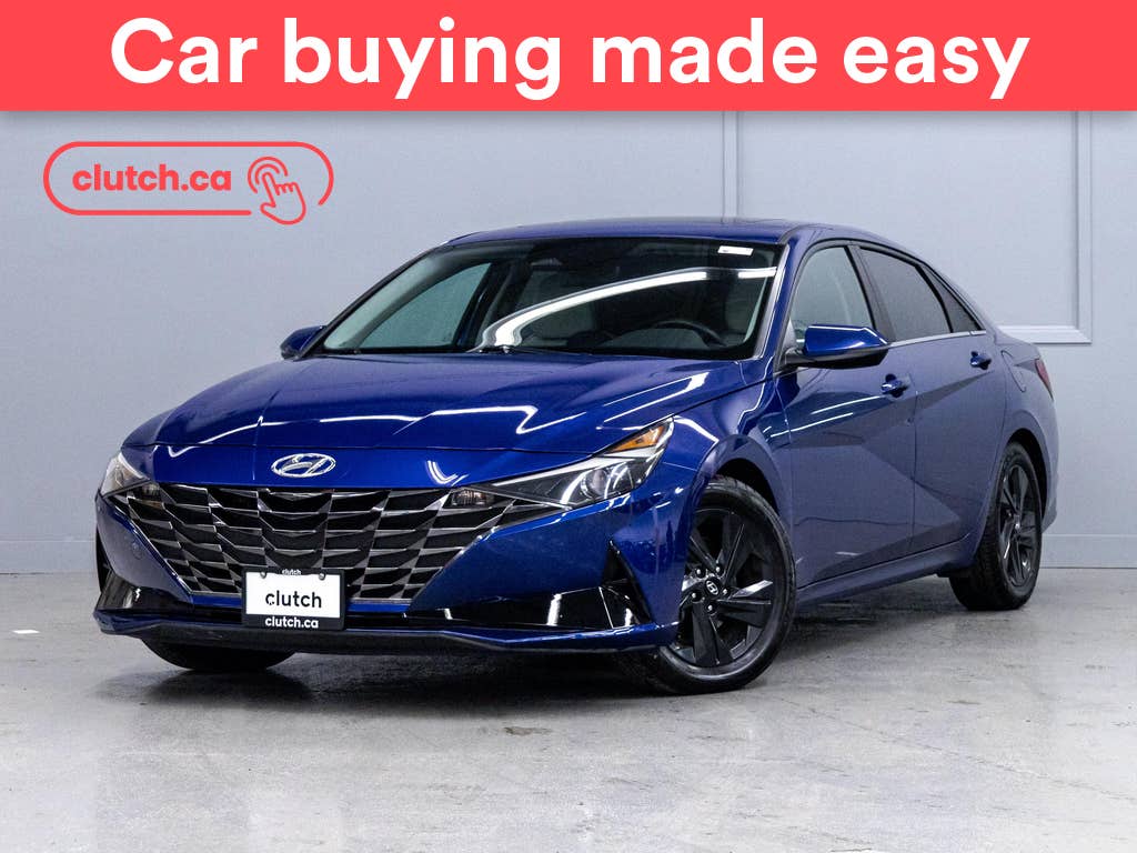 Blue 2022 Hyundai Elantra Hybrid Sedan Automatic
