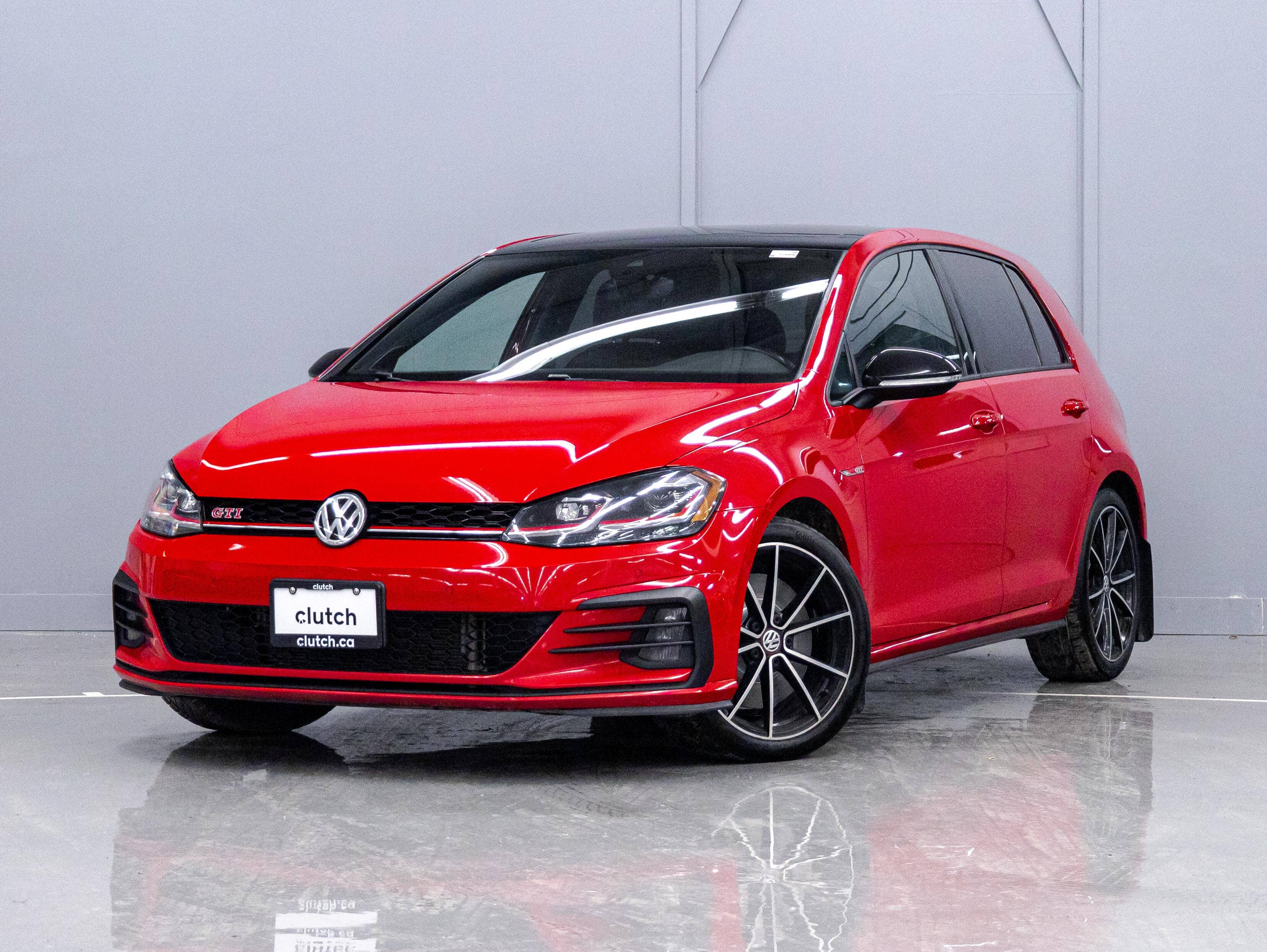 Red 2021 Volkswagen Golf GTI Hatchback Front-Wheel Drive Automatic