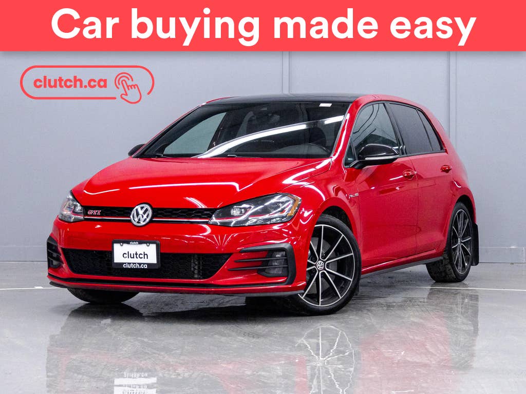 Red 2021 Volkswagen Golf GTI Hatchback Front-Wheel Drive Automatic