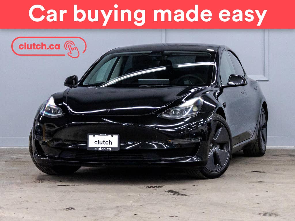 Black 2021 Tesla Model 3 Sedan Rear-Wheel Drive Automatic