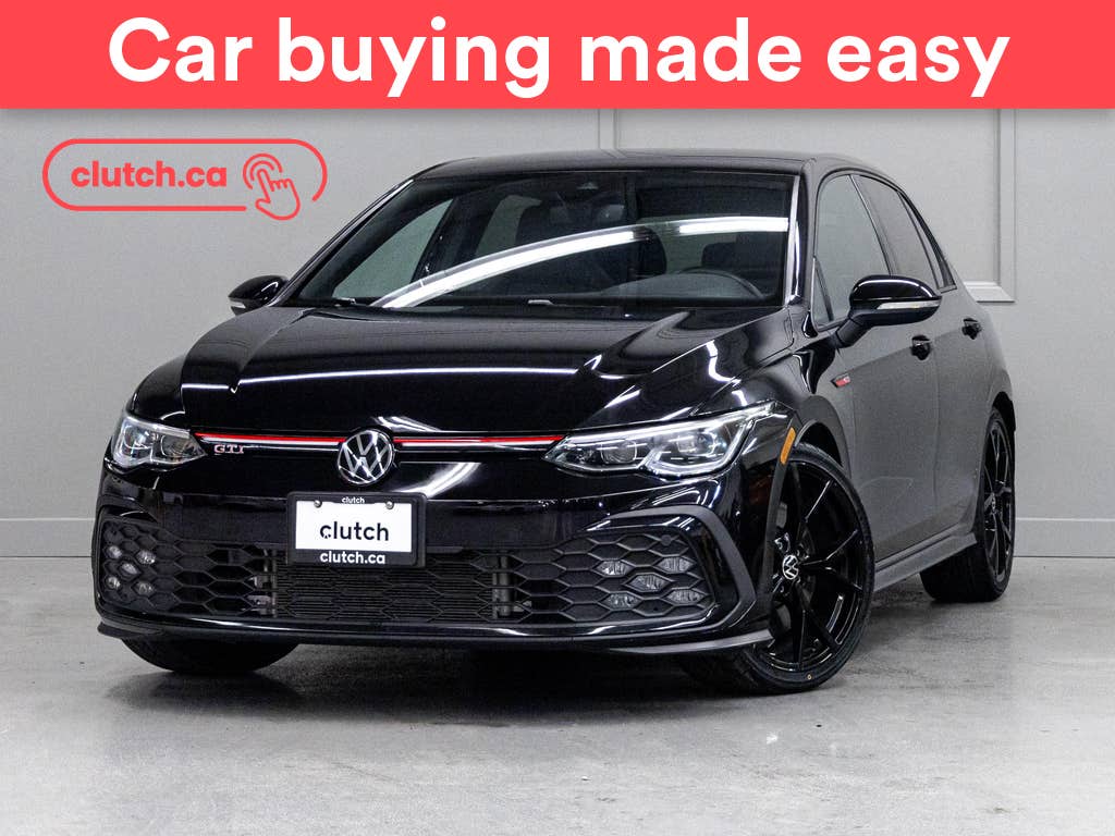 Black 2024 Volkswagen Golf GTI Hatchback Front-Wheel Drive Manual
