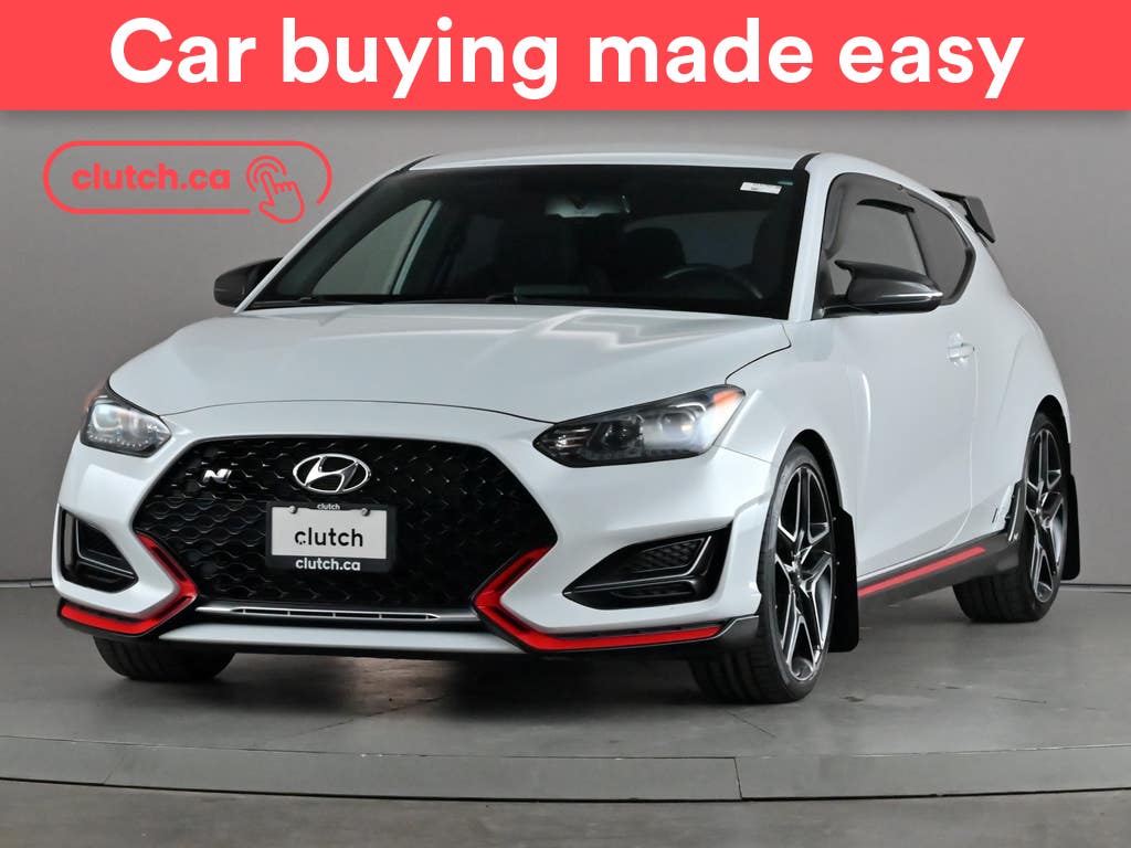 White 2020 Hyundai Veloster N FWD Coupe Front-Wheel Drive Manual