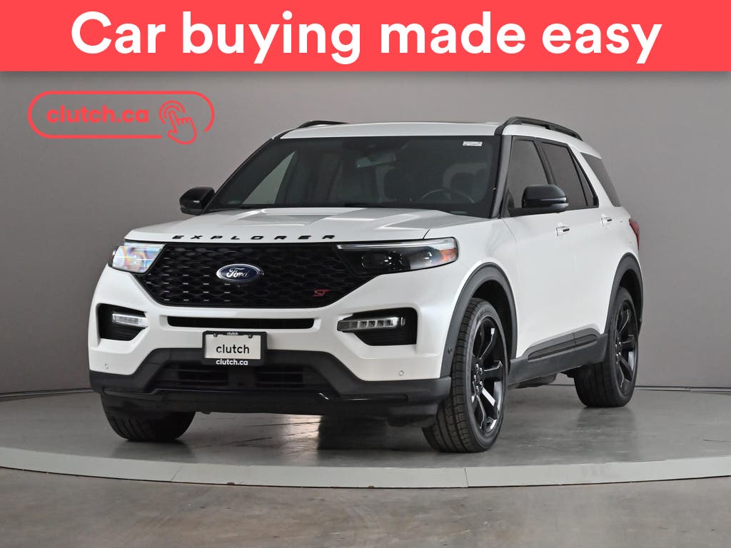 White 2020 Ford Explorer SUV / Crossover All-Wheel Drive Automatic