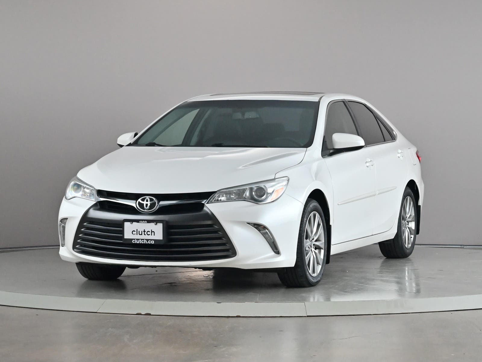 White 2017 Toyota Camry Sedan Front-Wheel Drive Automatic