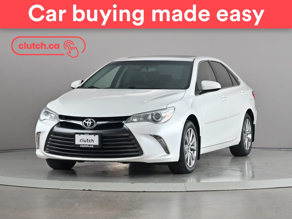 White 2017 Toyota Camry Sedan Front-Wheel Drive Automatic