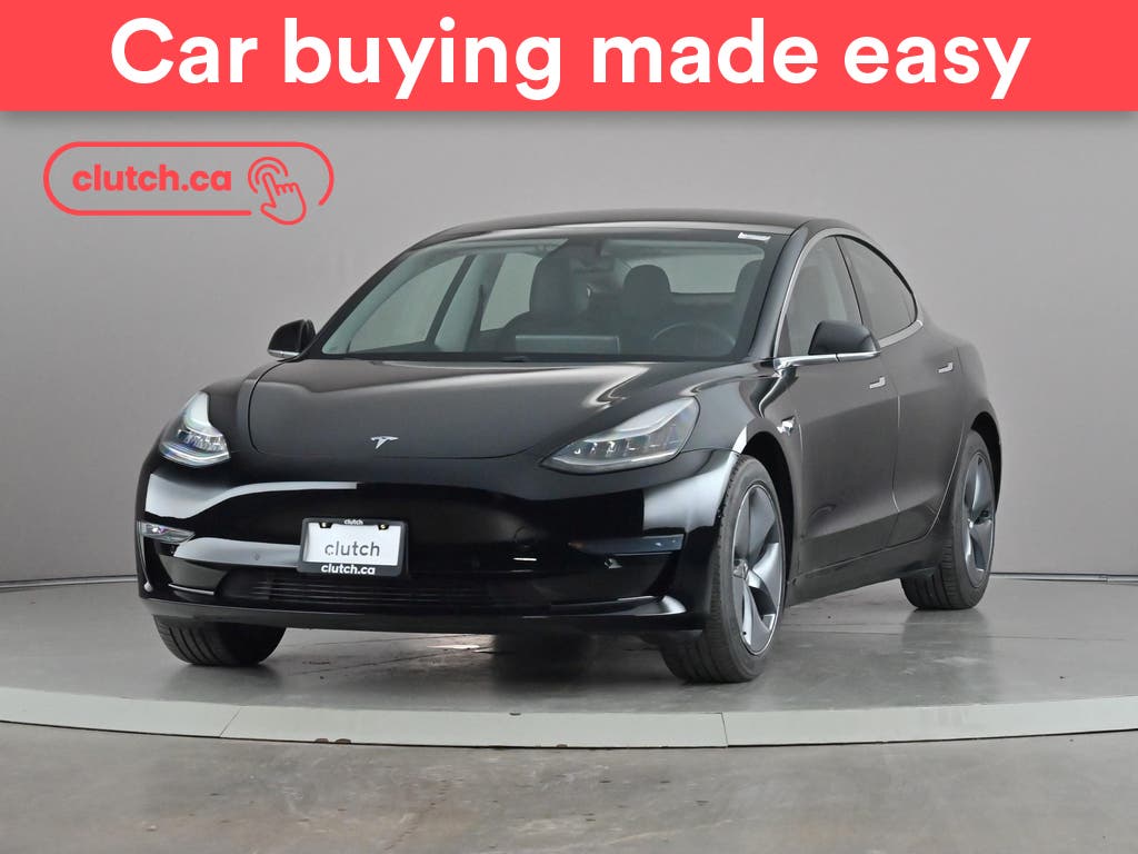 Black 2019 Tesla Model 3 Sedan Rear-Wheel Drive Automatic