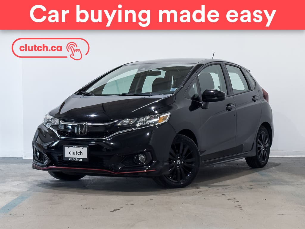 Black 2019 Honda Fit Hatchback Front-Wheel Drive Automatic