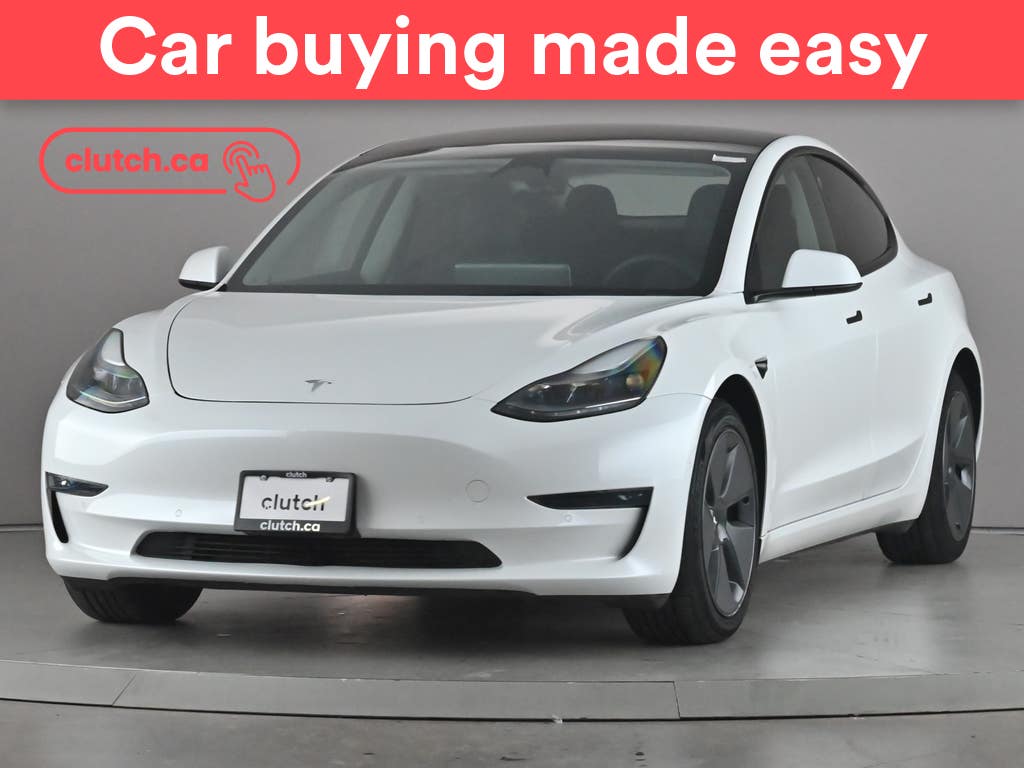 White 2022 Tesla Model 3 Long Range AWD Sedan All-Wheel Drive Automatic